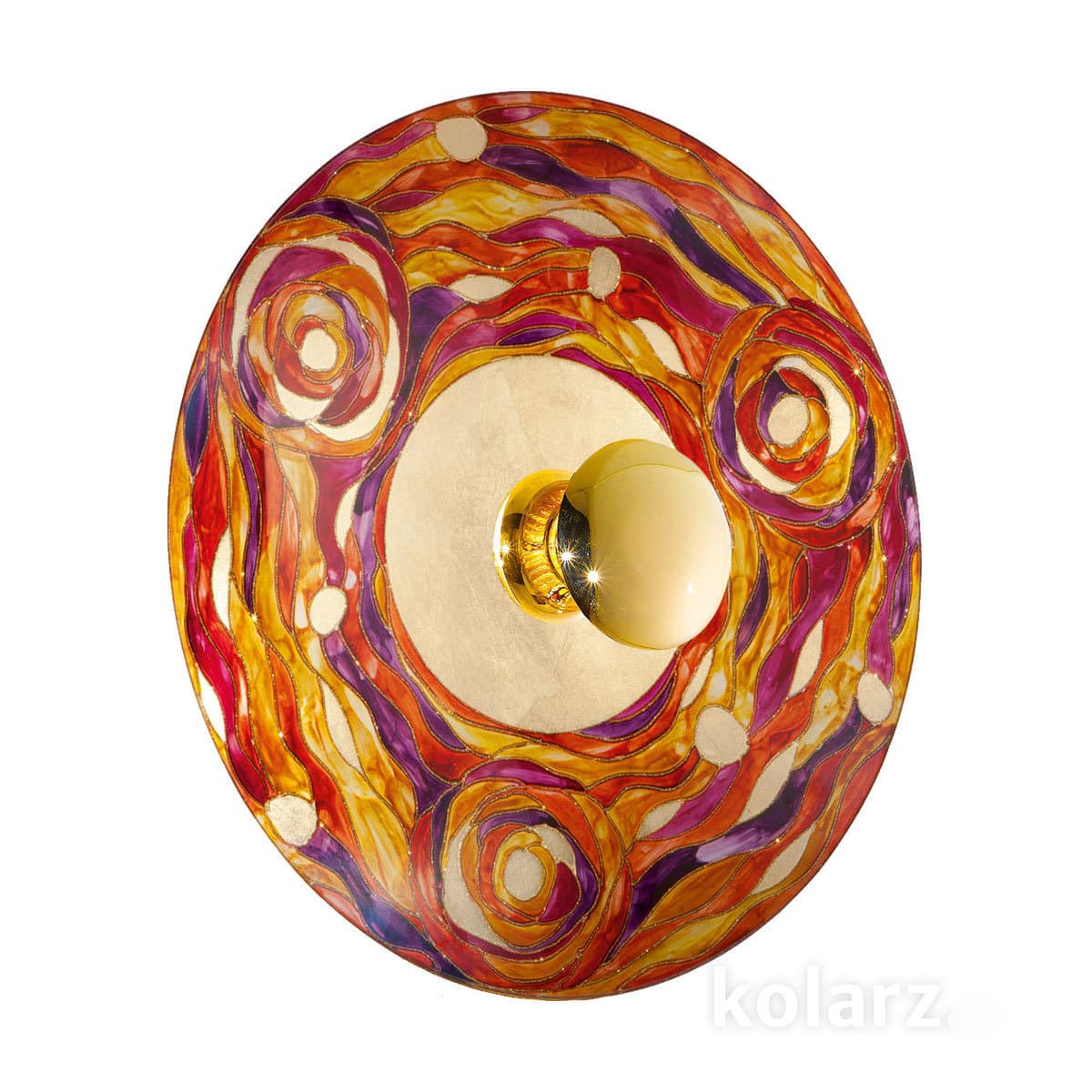 Настенный светильник Kolarz LUNA, Aqua Blue, Ø42/18 KOLARZ