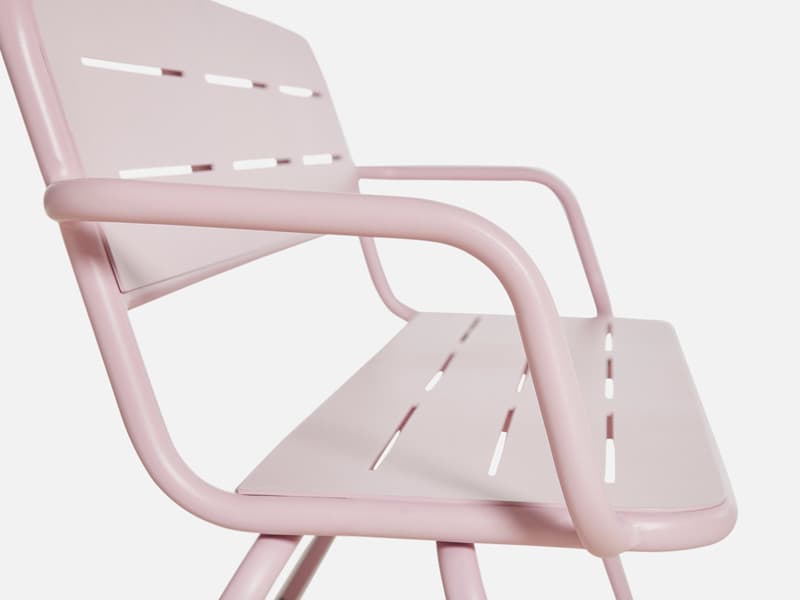 Скамейка WOUD RAY bench with armrest