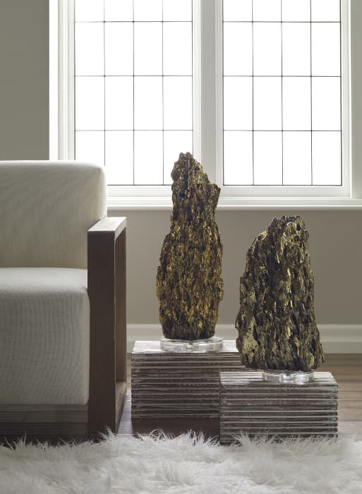 Настольная лампа Philips Collection Stalagmite Lamp Polished Brass MD, Glass Base, Assorted Size and Shape Phillips Collection