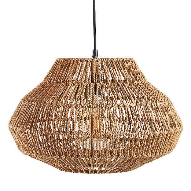 Подвесной светильник Crate and Barrel Cabo Small Woven Pendant Light Crate and Barrel