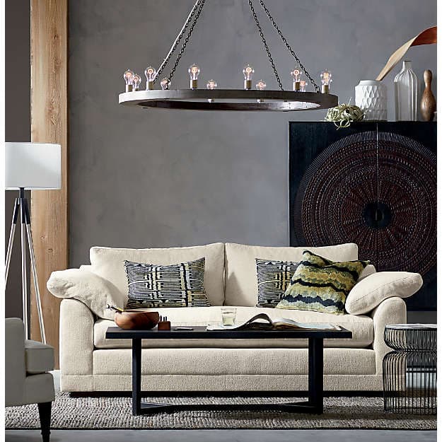 Люстра Crate and Barrel Geoffrey 36" Round Wood Chandelier Crate and Barrel