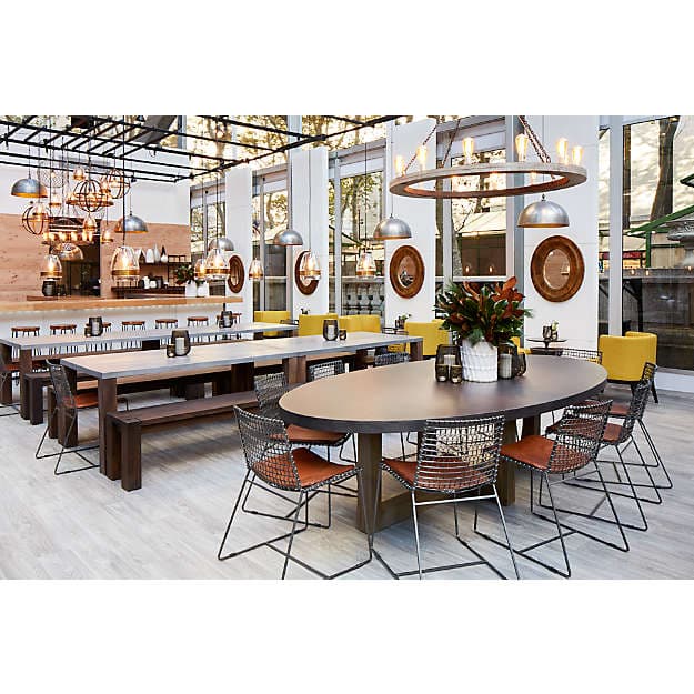 Люстра Crate and Barrel Geoffrey 36" Round Wood Chandelier Crate and Barrel