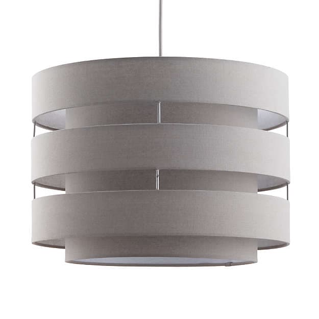Подвесной светильник Crate and Barrel Harlow Grey Drum Pendant Light Crate and Barrel