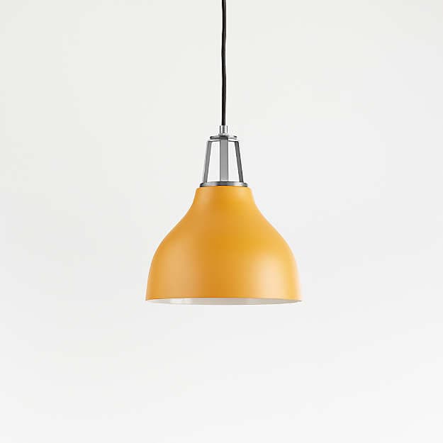 Подвесной светильник Crate and Barrel Maddox Bell Pendant Small with Socket Crate and Barrel