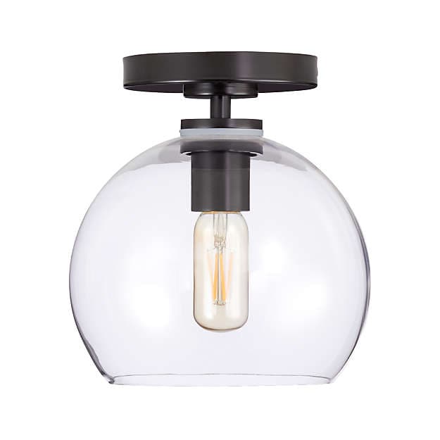 Потолочный светильник Crate and Barrel Arren Flush Mount Light with Round Shade Crate and Barrel