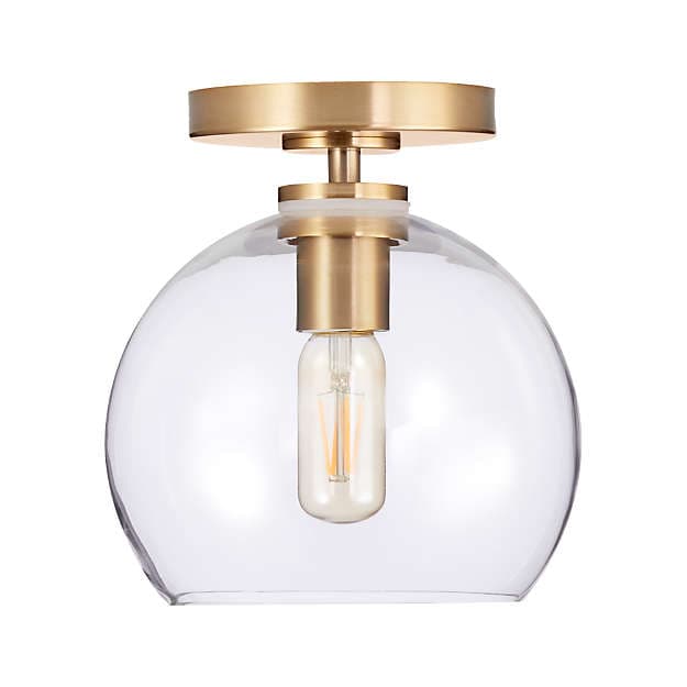 Потолочный светильник Crate and Barrel Arren Flush Mount Light with Round Shade Crate and Barrel
