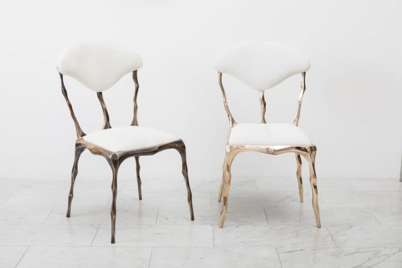 Стул Markus Haase Faceted Bronze Patina Dining Chair