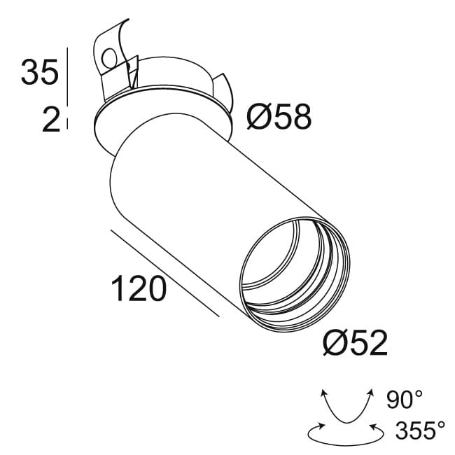 Потолочный точечтный светильник Delta Light SPY 52 CLIP 92720 Delta Light