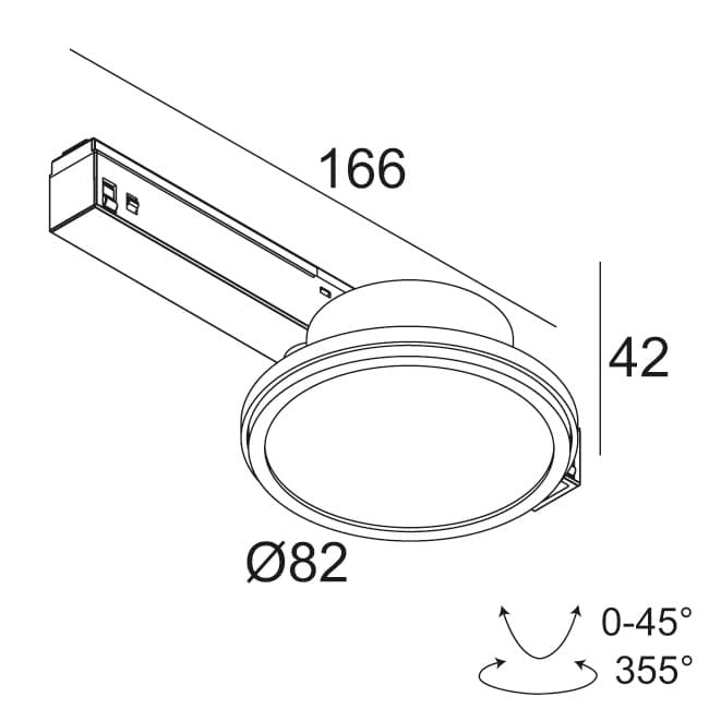 Трековый светильник Delta Light M26L/M35R - HALOSCAN HP 92714 DIM5 Delta Light