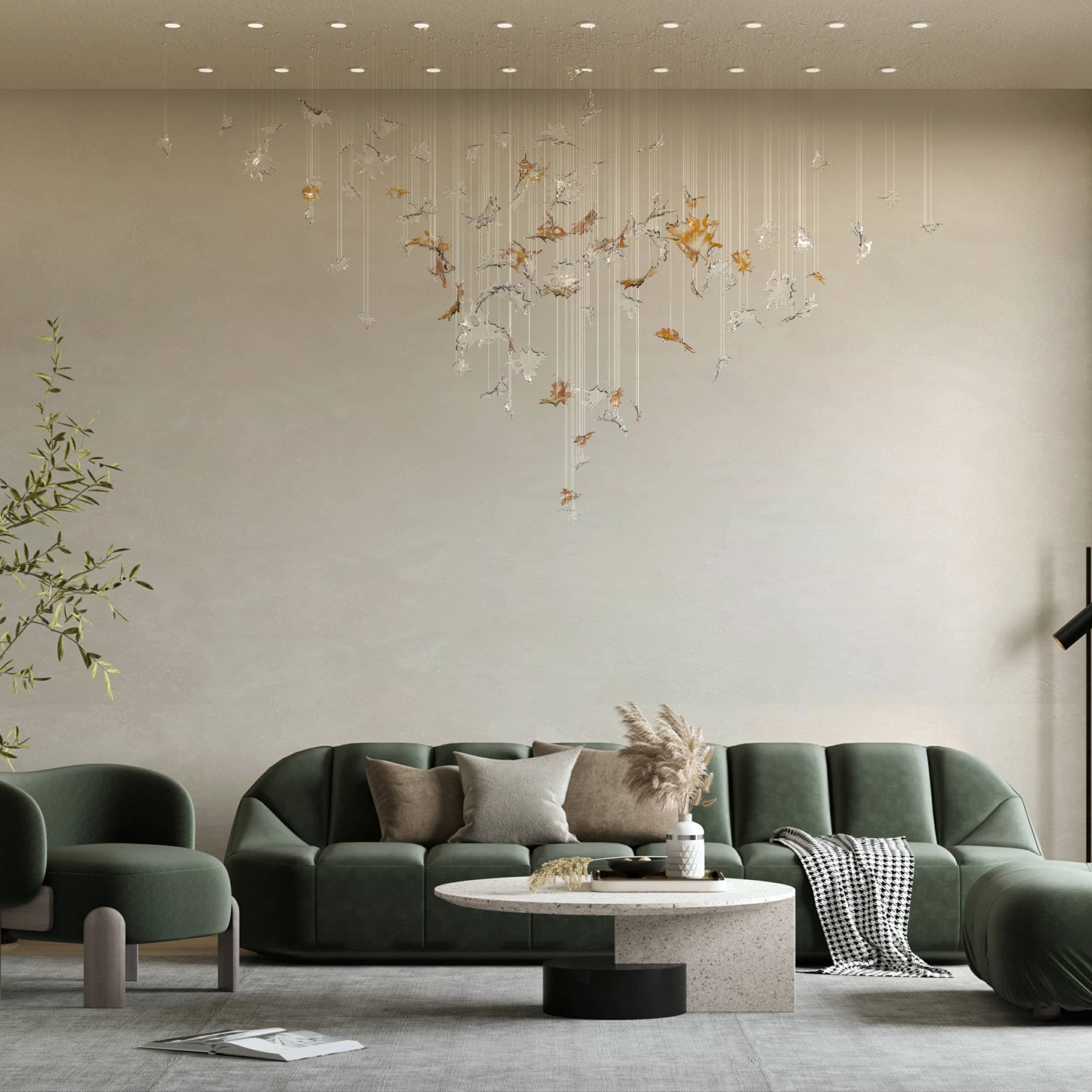 Подвесной светильник Lasvit Dancing Leaves Cone S Lasvit