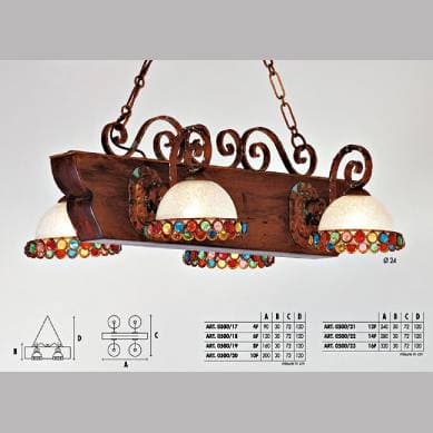 Подвесной светильник Longobard 0500/17 4F