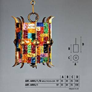 Подвесной светильник Longobard PAGODA 6005/1 1F Longobard