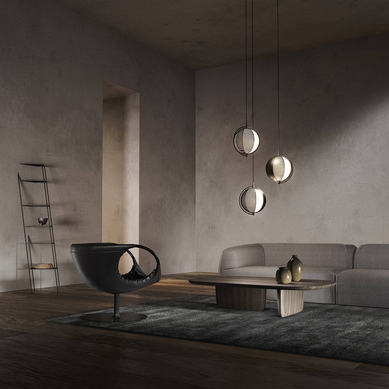 Потолочный/подвесной светильник OBLURE Mondo Triplette Oblure