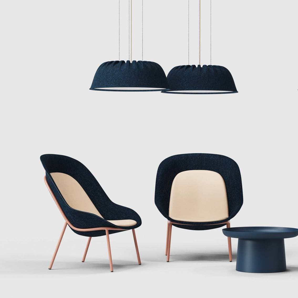 Подвесной светильник De Vorm Fost PET Felt Acoustic De Vorm