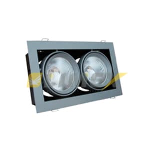 Встраиваемый светодиодный светильник downlight SUNFLEX VLGR 2LED 2x30W 65* 3000K SUNFLEX