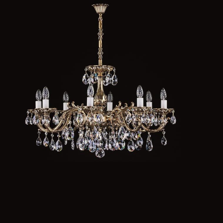 Люстра ArtGlass CR 0011-08-20 brass antique ArtGlass