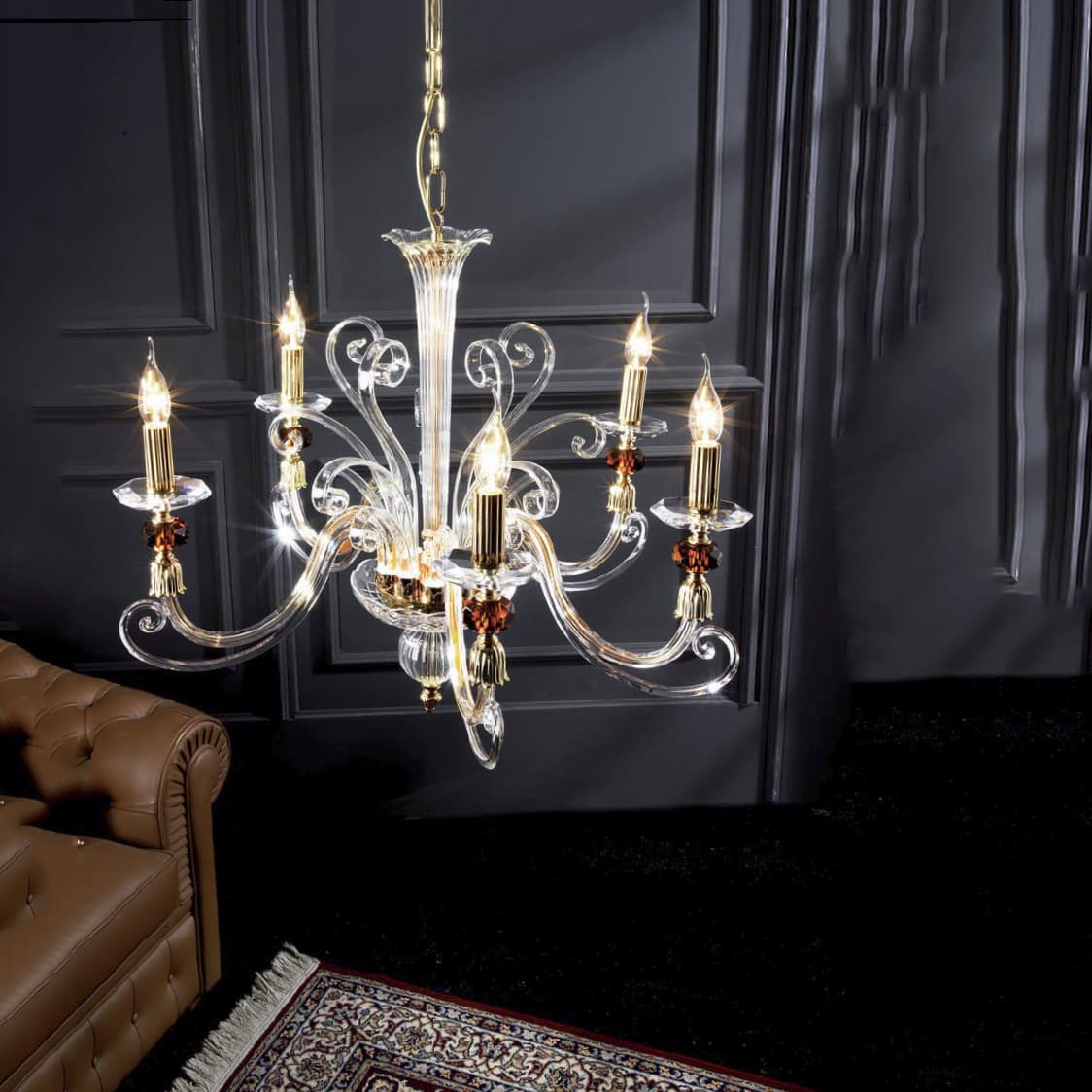 Люстра Ciciriello Lampadari Astrid lampadario 5 luci Ciciriello Lampadari