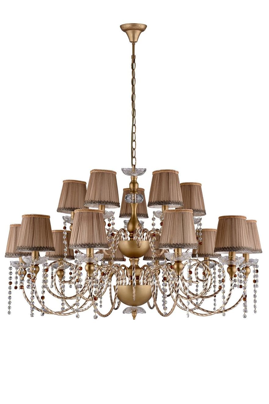 Люстра Crystal Lux ALEGRIA SP10+5 GOLD-BROWN — фото 1