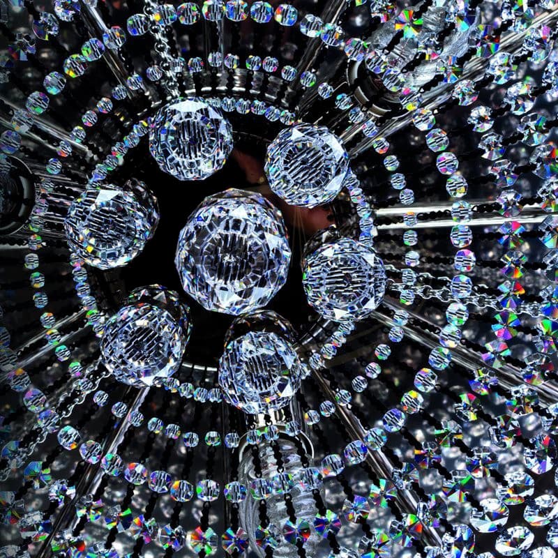 Потолочный светильник ArtGlass GERTA dia. 450 nickel ArtGlass