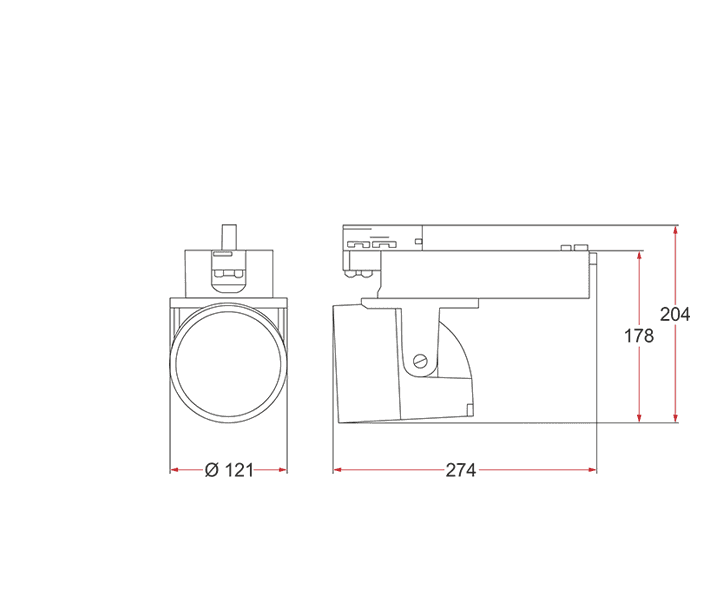 Трековый светодиодный светильник Vivo Luce Risoluto Tre LED 30 Vivo Luce