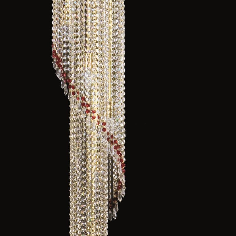 Потолочный светильник ArtGlass SPIRAL dia. 400x2300 drops ArtGlass