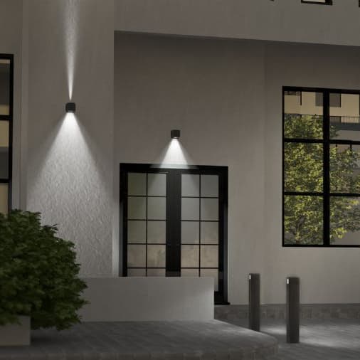 Настенный светильник Landa Illuminotecnica KUBS 404LS4X1H OXI Landa Illuminotecnica