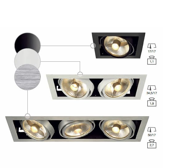 KADUX 3 recessed fitting SLV