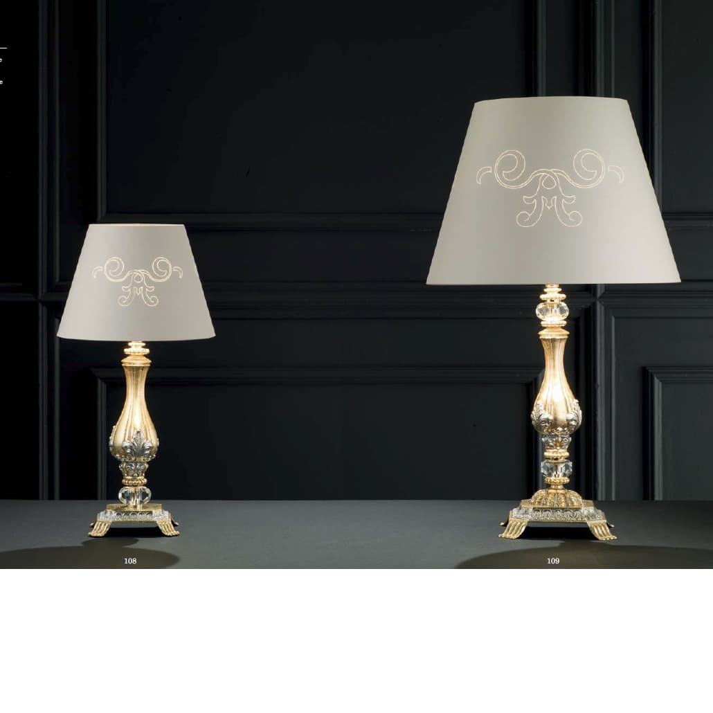 Настольная лампа Ciciriello Lampadari Dominique lume piccolo Ciciriello Lampadari