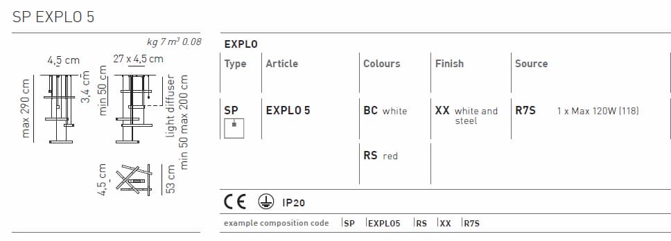 Подвесной светильник Axo Light EXPLO SPEXPL05 Axo light