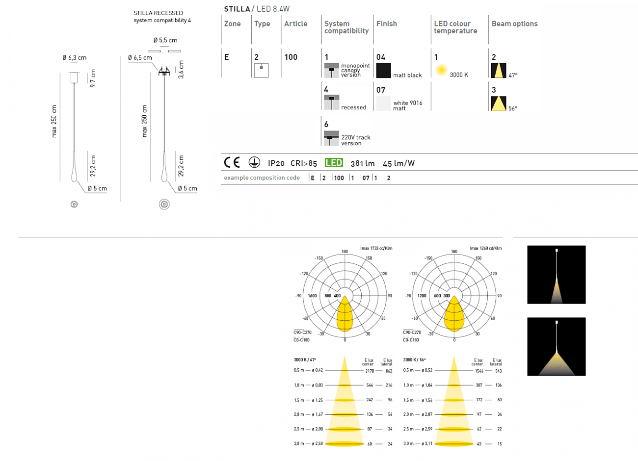 Подвесной светильник Axo Light (Mind-Led) Stilla Suspension lamp Axo Light (Mind-Led)