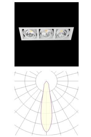 Встраиваемый в потолок светильник Lival Casa DL Trio Lival