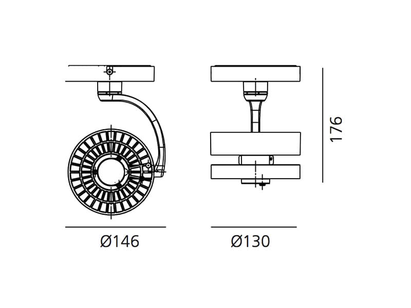 Artemide Architectural Cata Ceiling Stable White Artemide Architectural