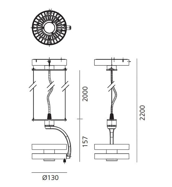 Подвесной светильник Artemide Architectural Cata TIR Suspension Artemide Architectural