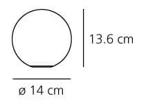 Настольная лампа Artemide Dioscuri tavolo 14 Artemide