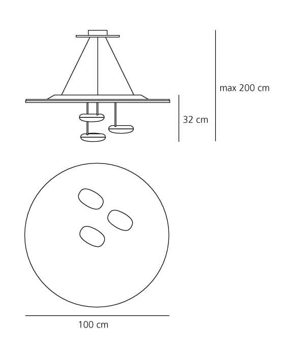 Подвесной светильник Artemide Droplet Sospensione Artemide