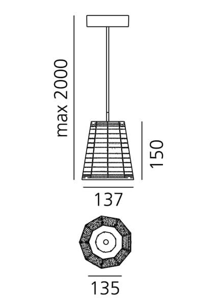 Подвесной светильник Artemide Null Vector alfa Artemide