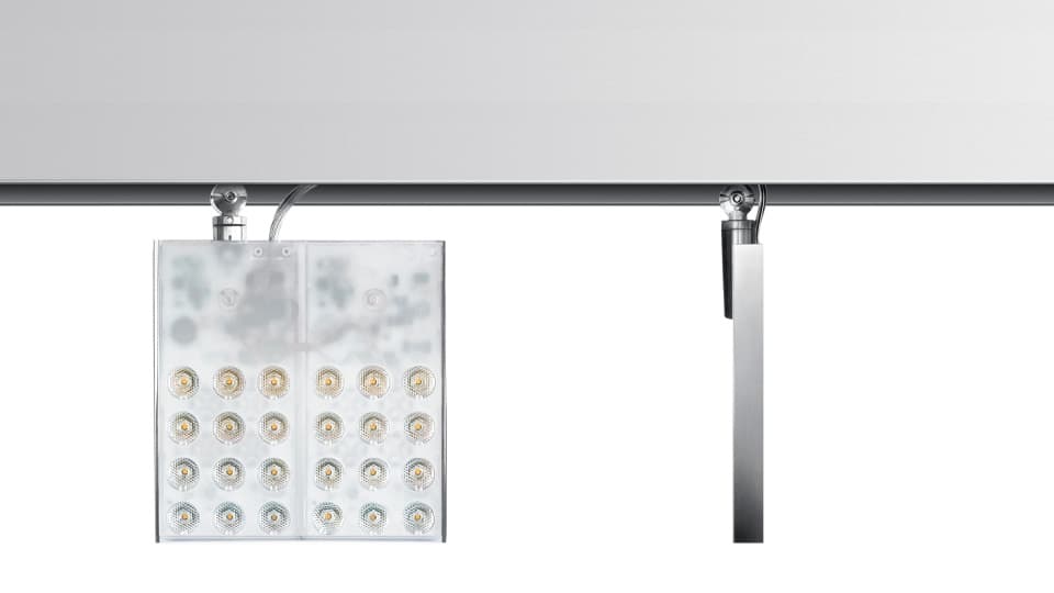 Трековый светодиодный светильник Artemide Architectural Pad Square Track - 29W 3000K - 12° Artemide Architectural