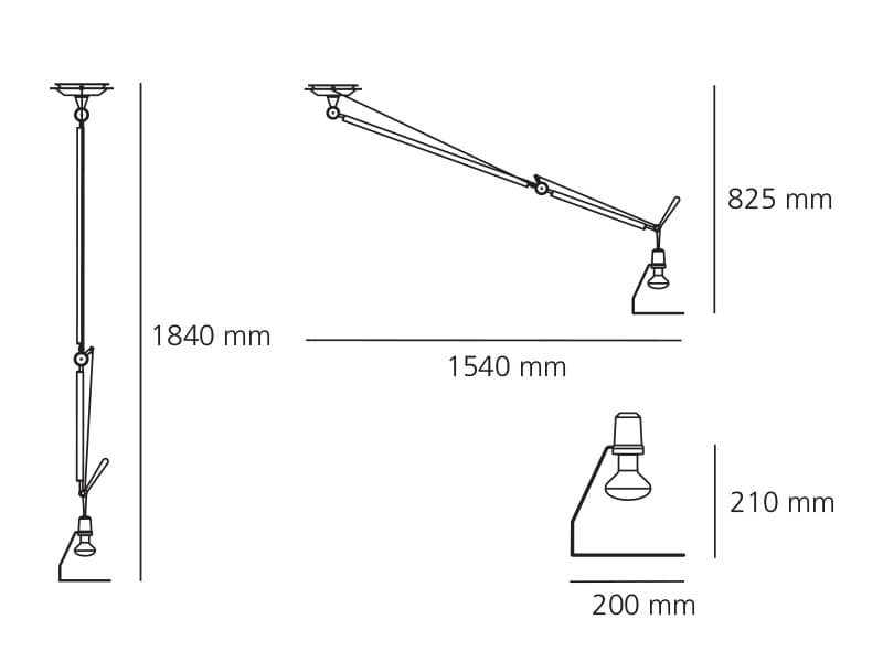 Подвесной светильник Artemide Tolomeo suspension decentralized - Structure Artemide — фото 4