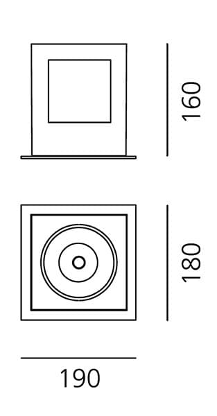 Встраиваемый в потолок светильник Artemide Architectural JavaLED Artemide Architectural