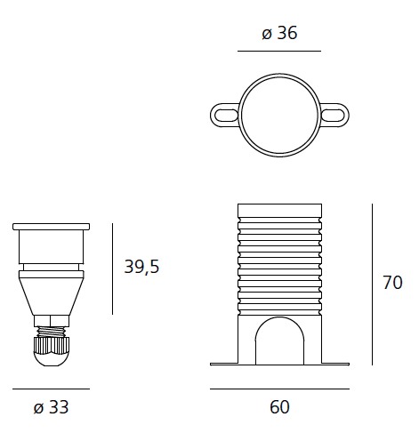Встраиваемый в грунт светильник Artemide outdoor Microled Artemide outdoor