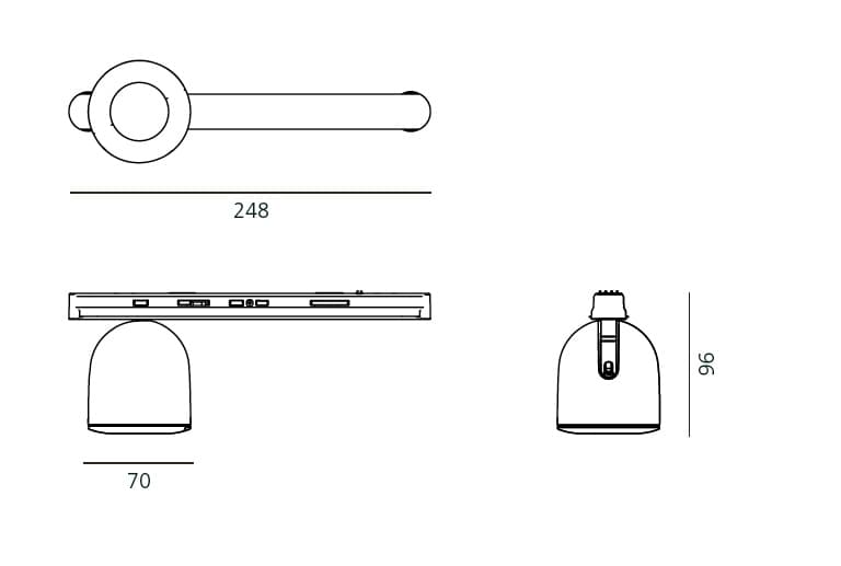 Трековый светодиодный светильник Artemide Architectural Olmo Spot Artemide Architectural