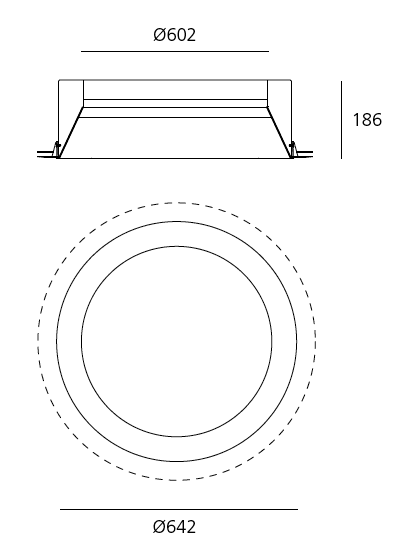 Встраиваемый в потолок светильник Artemide Architectural Tagora Recessed 570 LED Artemide Architectural