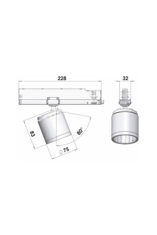 Трековый светодиодный светильник Lival GA16 Casa Lival