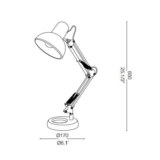 Настольная лампа Ideal Lux KELLY TL1 Ideal Lux