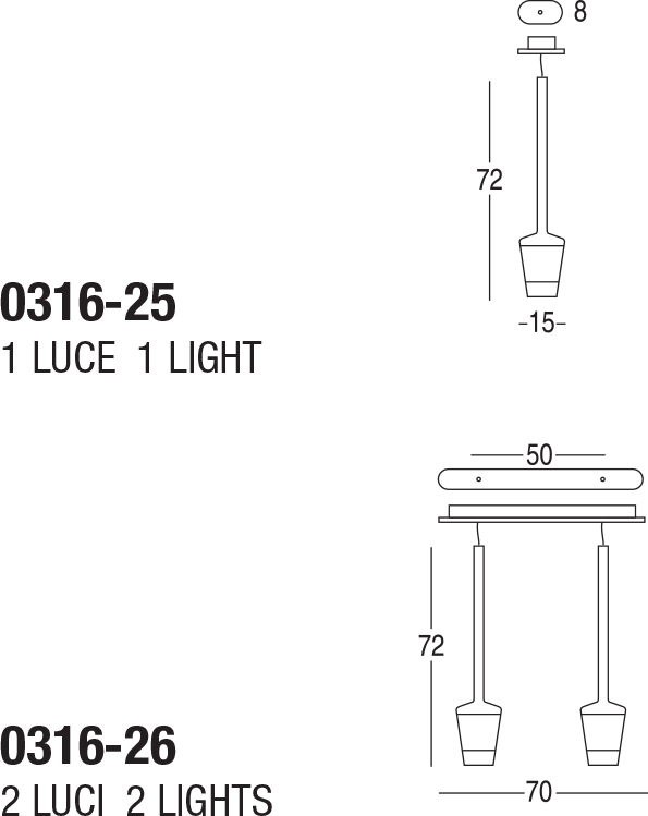 Подвесной светильник Penta Luume 0316-25 Penta
