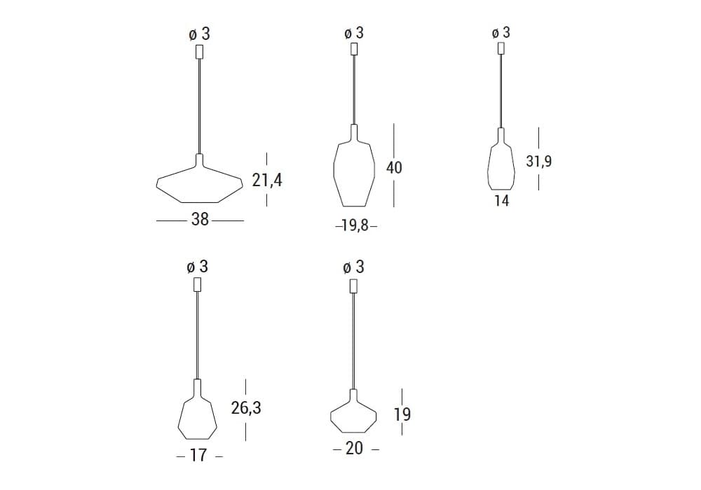 Подвесной светильник Penta MOM FATTY 1602-24 Penta
