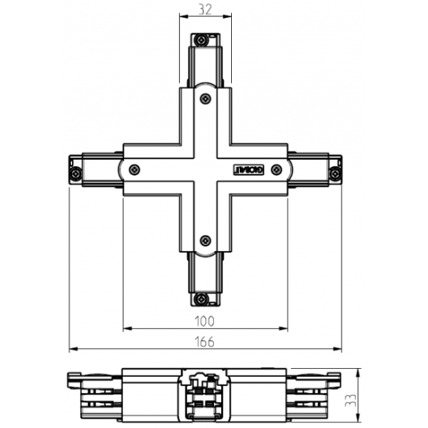 Шинопровод осветительный Nordic Aluminium XTS-38 Nordic Aluminium