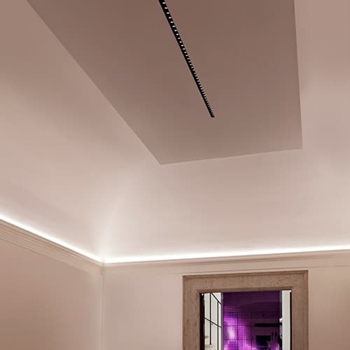 Встраиваемый в потолок светильник Flos Architectural The Black Line No Trim 2 Spots Flos Architectural