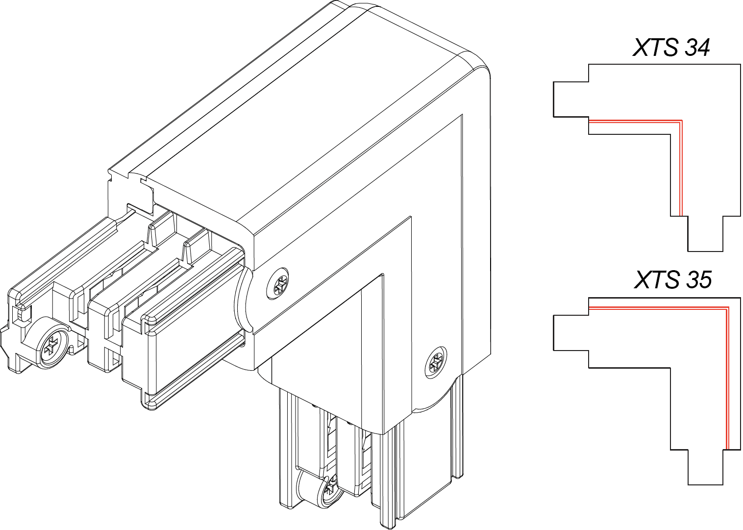Шинопровод осветительный Nordic Aluminium XTS-35 Nordic Aluminium