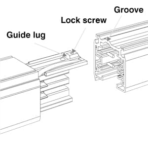 Шинопровод осветительный Orion Light Systems QTS 3000-2 black Orion Light Systems